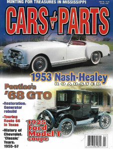 CARS & PARTS 2001 FEB - '53 NASH-HEALEY, '68 GTO,'25 MODEL T COUPE, RT 66 TEXAS